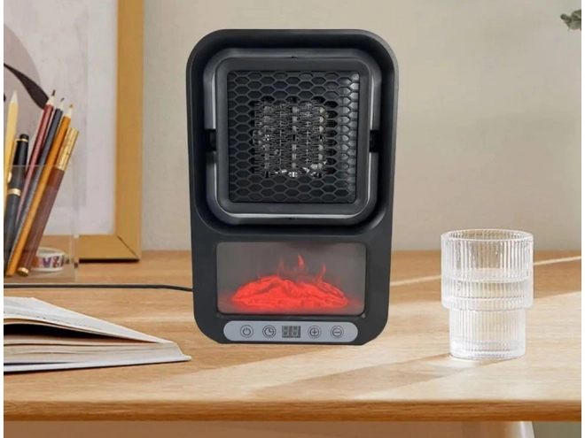 FAERLKA prijenosna električna grijalica s imitacijom kamina 500 W s termostatom