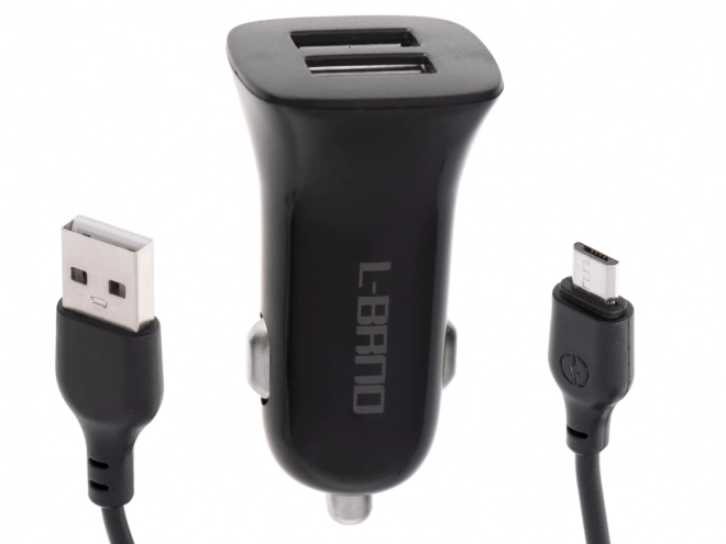 Punjač za auto L-BRNO Dual USB + micro