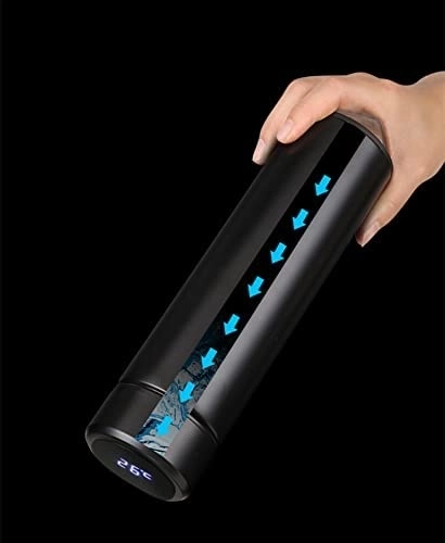 Termo šalica s LED zaslonom 500 ml crna