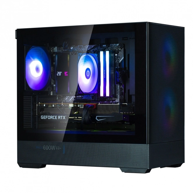 Ormar P30 Air mATX Mini Tower s ARGB ventilatorima crna