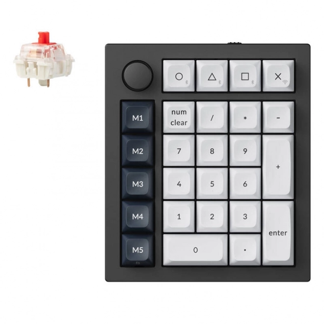Bežična numerička tipkovnica Keychron Q0 Max RGB, crna