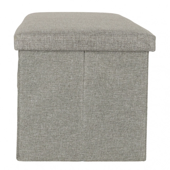 Sivi sklopivi spremišni puf 76x38x38 cm