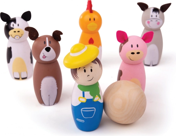 Drvene kugle farma od Bigjigs Toys