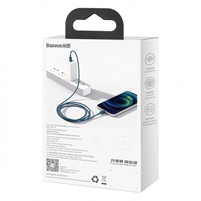 USB-C kabel za brzo punjenje Baseus, 1 m, 20W