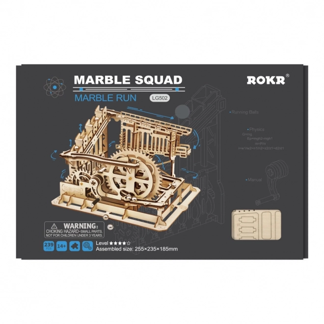 Trapdoors Marble Squad - Staza za kuglice - 3D drvena konstrukcija
