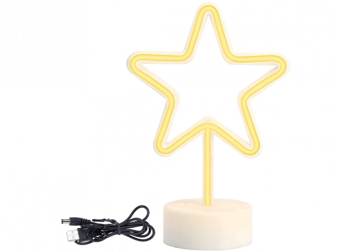 Neonska zvijezda LED lampica s USB
