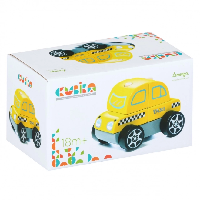CUBIKA 13159 Taksijevo vozilo - drvena slagalica 5 dijelova