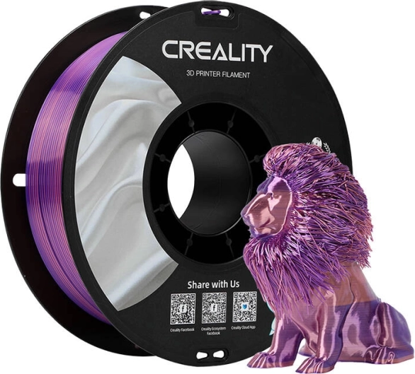 Silk PLA filament Creality ružičasto‑ljubičasti 1,75 mm