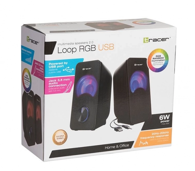 Zvučnici 2.0 Loop RGB USB
