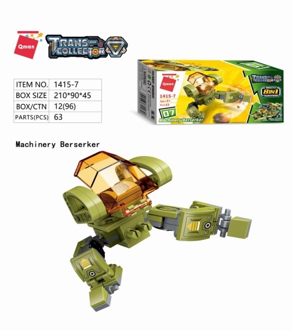 Qman Thunder Expedition Battle Car 1415 set 8v1