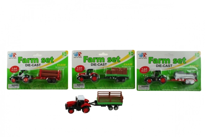 Traktor s prikolicom metalni