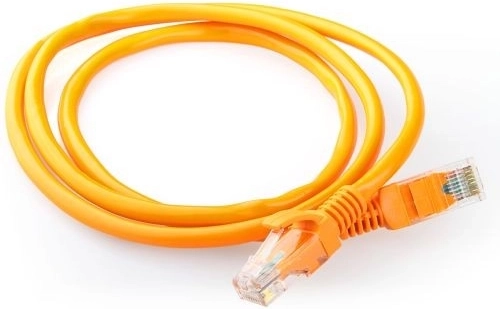 Mrežni patch kabel cat 5e UTP 0,5 m, narančasti, s lijevanim zaštitnim kapicama