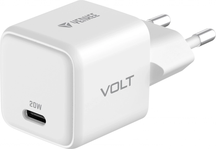 Bijeli USB-C punjač 20W GaN Power Delivery