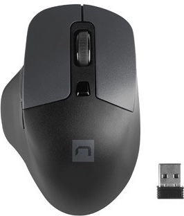 Bežični miš NATEC Blackbird 2 s tihim klikom, 1600 DPI, crna