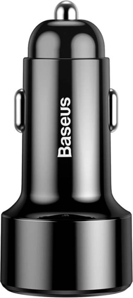 Punjač za auto BASEUS Magic Dual, 2× USB, QC 3.0, 45 W, crna