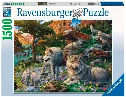 Puzzle 1500 dijelova Proljetni vukovi