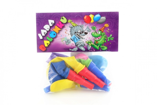 Nafukanje balona sa zviždaljkom, set 7 kom