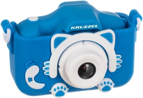 Dječji digitalni fotoaparat KRUZZEL s Full HD, selfie i igrama – Plava