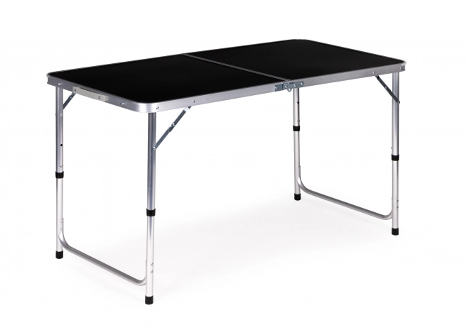 Turistički stol sklopivi kamping stol crna površina 120 x 60 cm