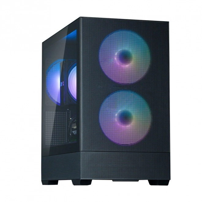 Ormar P30 Air mATX Mini Tower s ARGB ventilatorima crna