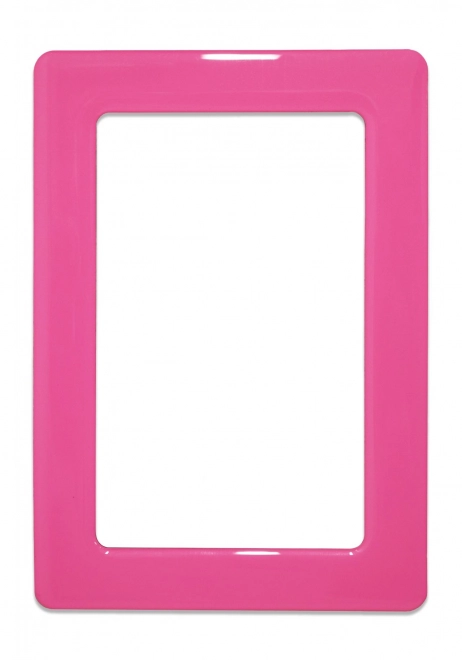 Magnetni samoljepljivi okvir veličine 12,3x8,1 cm - ružičasti