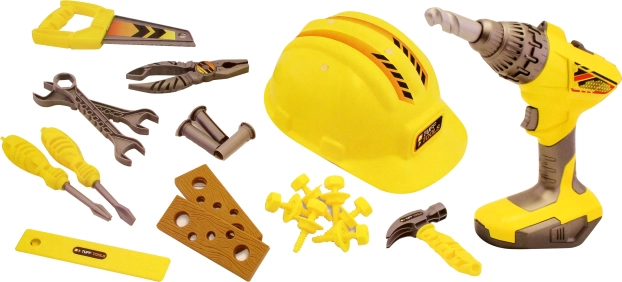 Dječji set alata s kacigom Tuff Tools