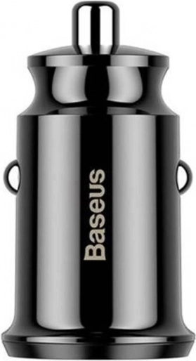 autopunjač BASEUS Grain 2× USB 5 V 3,1 A crna