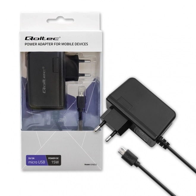 Punjač Qoltec 15W s micro USB kabelom