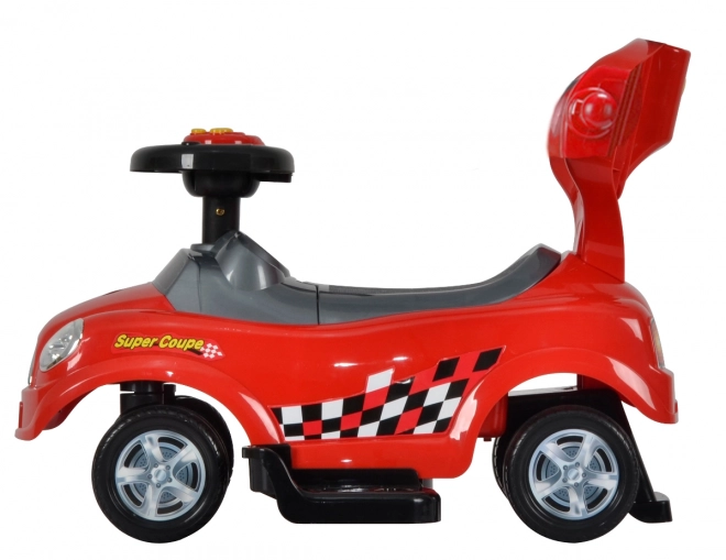 ECOTOYS Odralica sa zvukovima i vodilicom Auto crvena