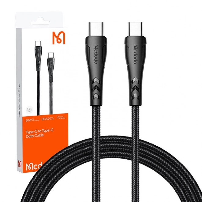 Kabel USB-C na USB-C Mcdodo CA-7641, PD 60W, 1,2 m (crna)