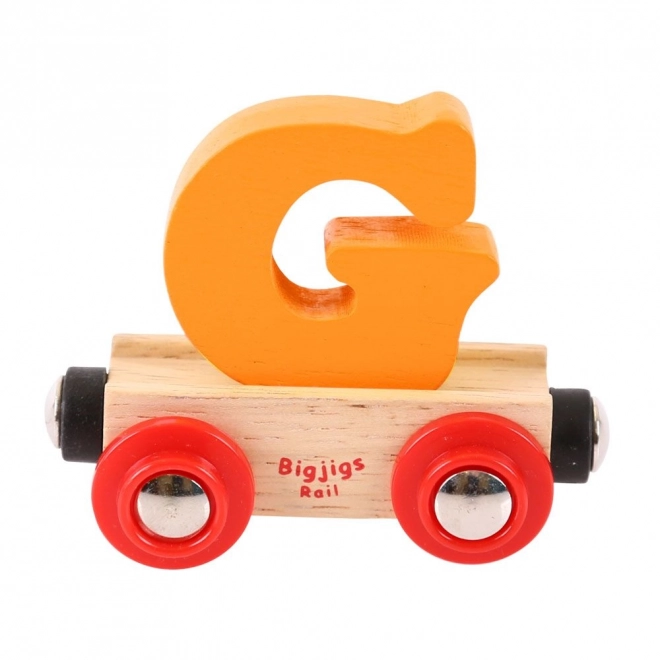 Bigjigs Rail drveni vagon - slovo G