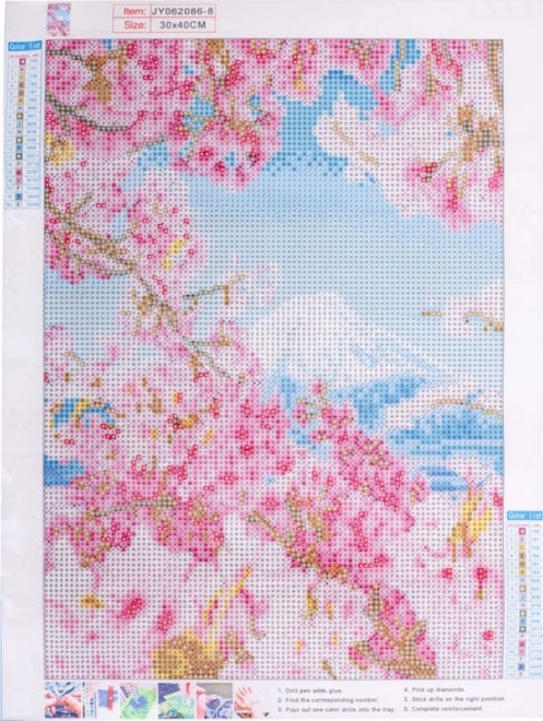 Set za dijamantno slikanje - sakura