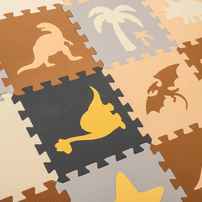Pjenaste puzzle s dinosaurima i ogradom - 36 komada