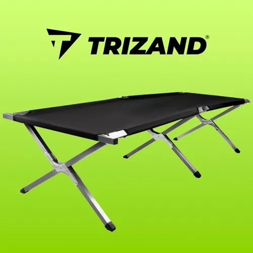 Složivi putnički krevet / turistički krevet crni Trizand