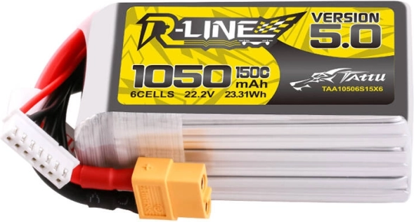 LiPo baterija Tattu R-Line 1050mAh 22,2V 150C