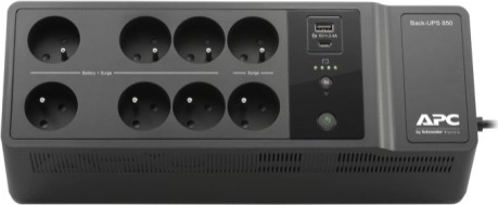 rezervno napajanje APC Back-UPS 850VA s USB-C i USB-A, 230 V, 8 utičnica