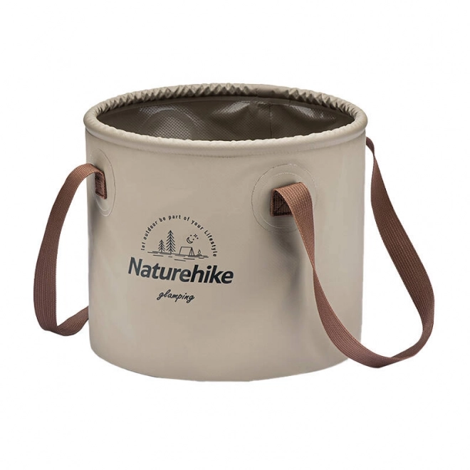 Naturehike 10L okrugla sklopiva kofa NH20SJ040 svijetlo smeđa