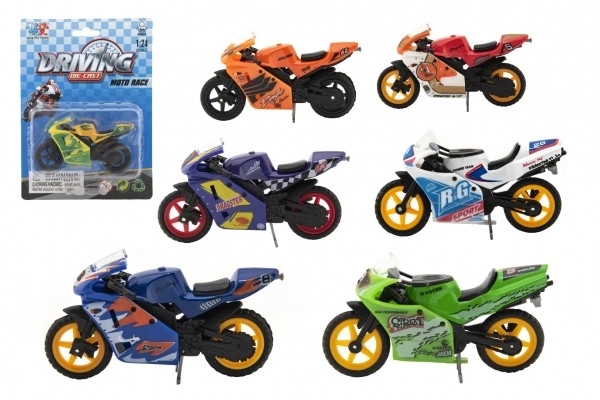 Trkaći motor metal/plastika 8cm slobodni hod mix vrsta na kartici