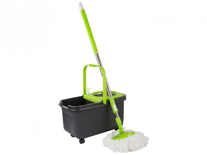Rotacijski mop s 2 krpe od mikrovlakana i kantom za doziranje