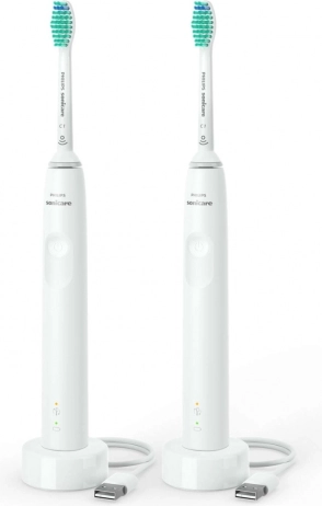 Set od dvije sonične četkice za zube PHILIPS Sonicare, bijela