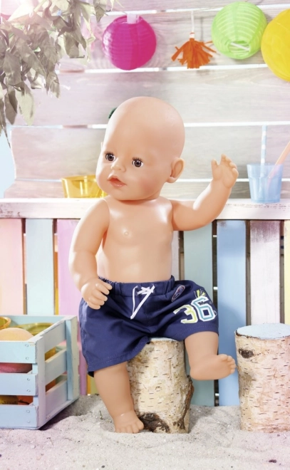 Baby born ljetne plažne hlačice plave