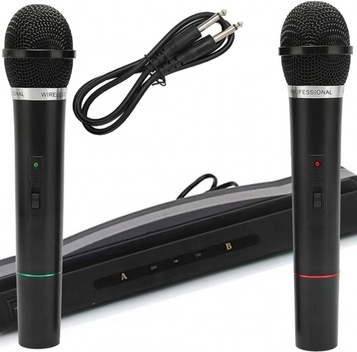 Karaoke set s 2 bežična mikrofona i prijamnom stanicom