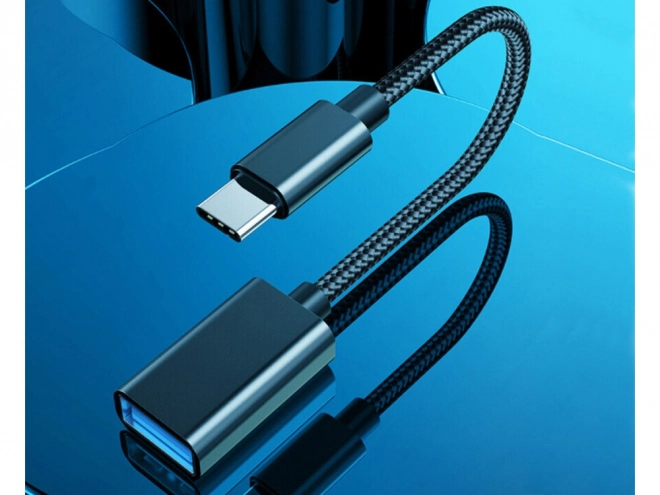 USB-C na USB-A 3.0 OTG adapter s opletenim kabelom