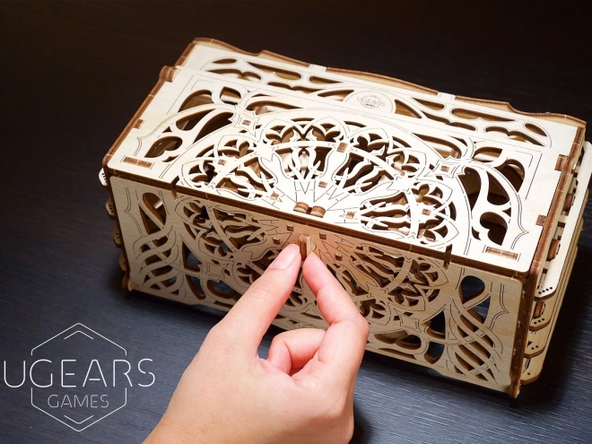 Kutija za sakupljačke karte Ugears 3D drvene mehaničke slagalice