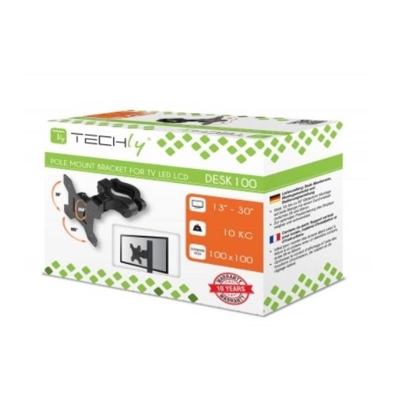 Držač za stup za LED/LCD monitor 13-30 10kg VESA podesiv crni