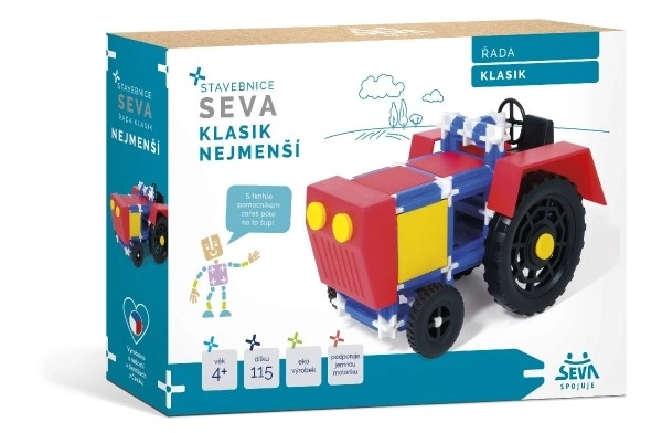 Konstrukcijski set SEVA KLASIK Najmanji plast 115 kom u kutiji 31,5x16,5x7,5cm