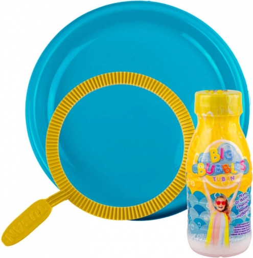 TUBAN set za sapunaste mjehuriće s okruglim obručem i zdjelicom + otopina 250 ml