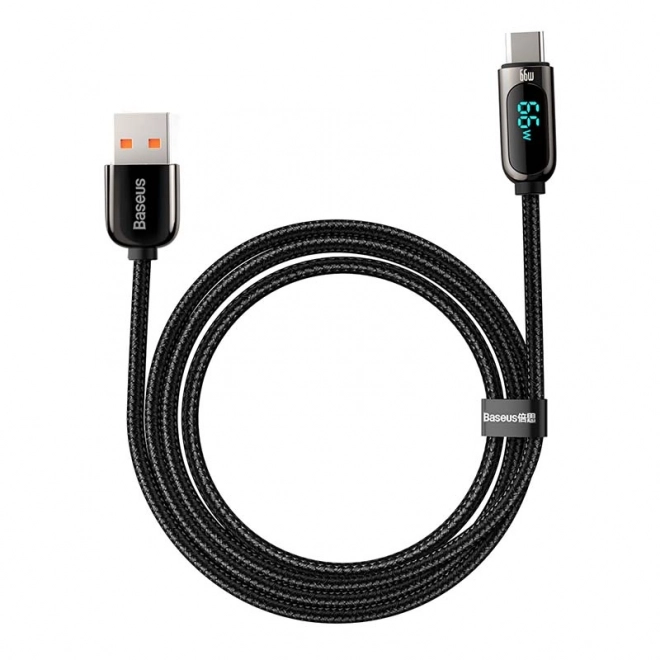 Baseus Kabel za prikaz USB na Type-C, 66W, 2 m (crni)