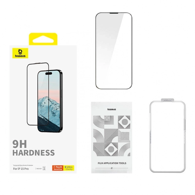 Kaljeno staklo Baseus 0,3 mm za iPhone 15 Pro
