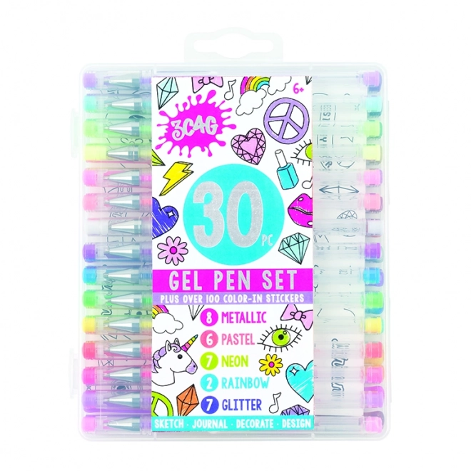 Gel olovke MAKE IT REAL - Set 30 boja